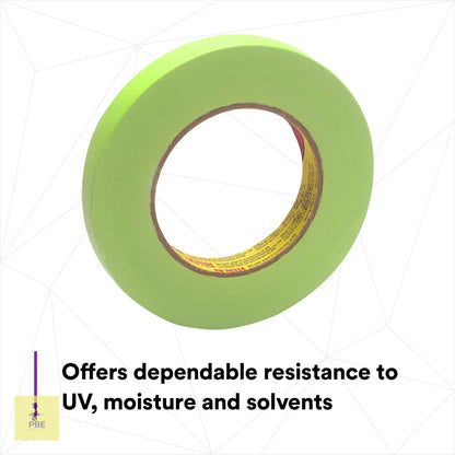 3M Performance Green Masking Tape 233+, 26334, 18 mm x 55 m, Case of 48
