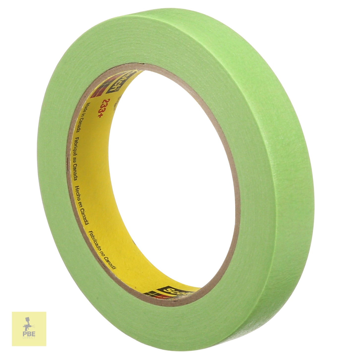 3M™ Scotch®  233+ Series Performance Green Masking Tape, 18 mm, 48 Rolls 26334