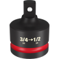 Milwaukee SHOCKWAVE™ Impact Duty 3/4" Drive 1/2" Drive Reducer — 49-66-6728