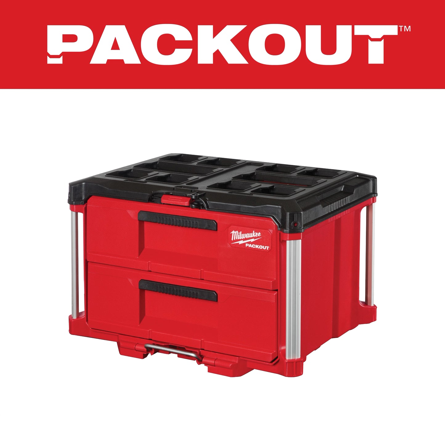 Milwaukee PACKOUT™ 2-Drawer Tool Box — 48-22-8442