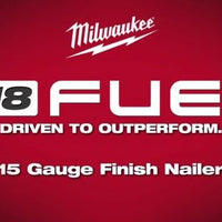 Milwaukee M18 FUEL™ 15 Gauge Finish Nailer — 2839-20