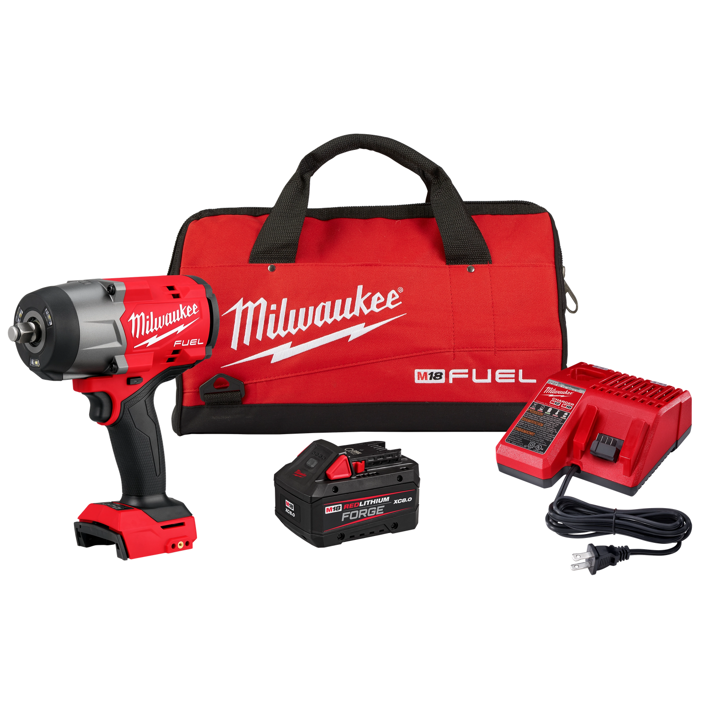 Milwaukee M18 FUEL™ 1/2" High Torque Impact Wrench w/ Friction Ring REDLITHIUM™ FORGE™ Kit — 2967-21F