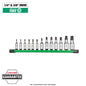 Milwaukee 13 pc 1/4” and 3/8” Drive Tamper Proof TORX® Bit Socket Set — 48-22-9535