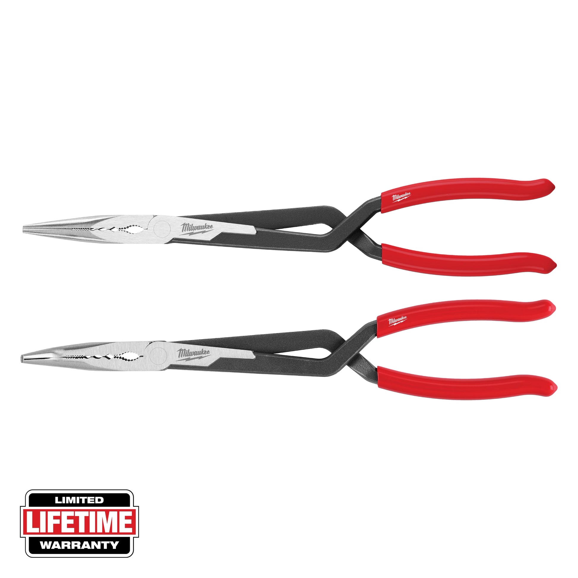 Milwaukee 2 PC Long Reach Pliers Set — 48-22-6542