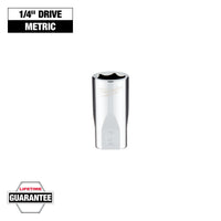 Milwaukee 1/4" Drive 9mm Metric Socket with FOUR FLAT™ Sides — 45-34-9035