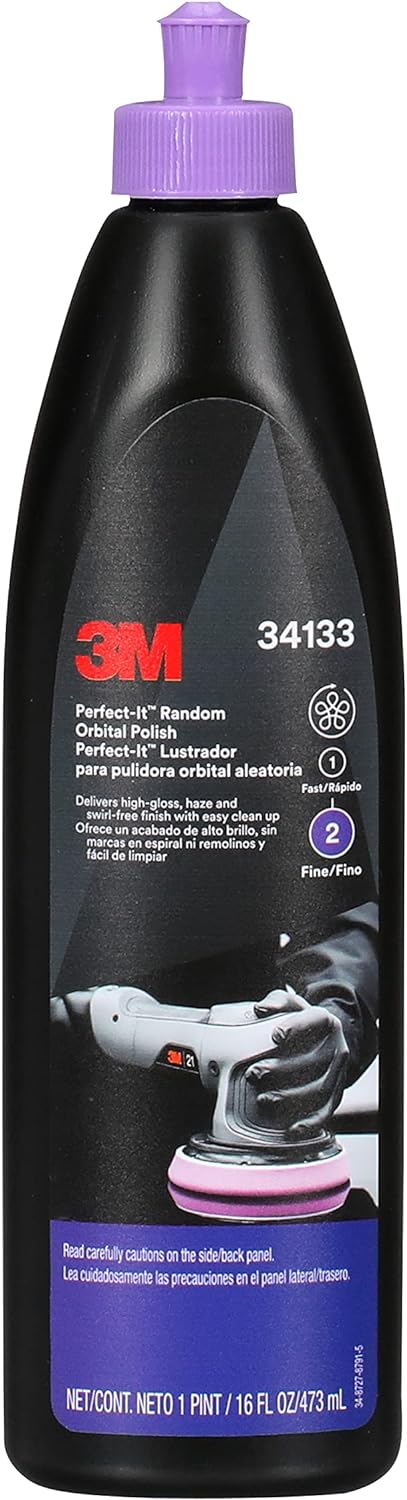 3M™ Perfect-It™ 34133 Random Orbital Polish, 1 pint Bottle, Liquid, Purple