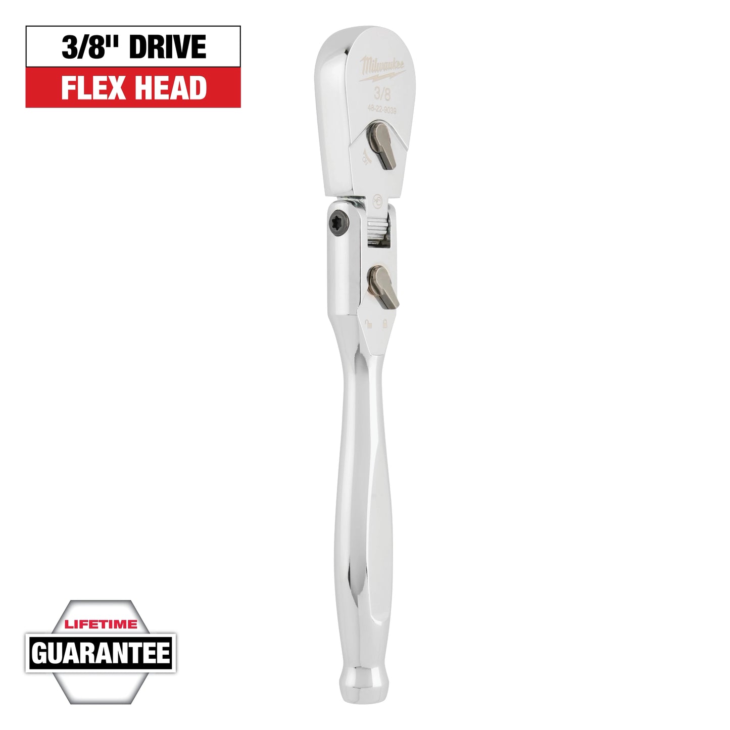 Milwaukee 3/8" Drive 9" Flex Head Ratchet — 48-22-9039