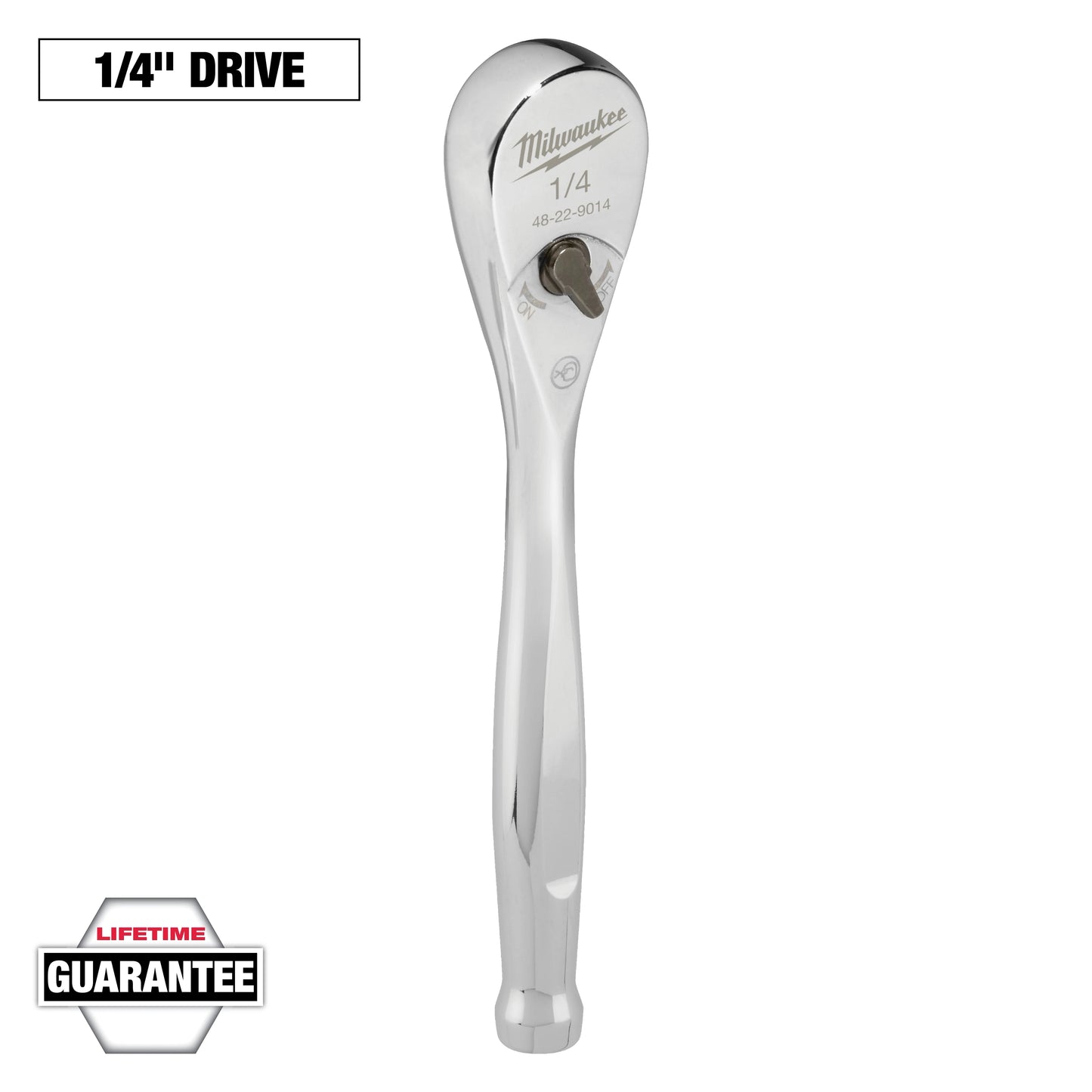 Milwaukee 1/4" Drive Ratchet — 48-22-9014