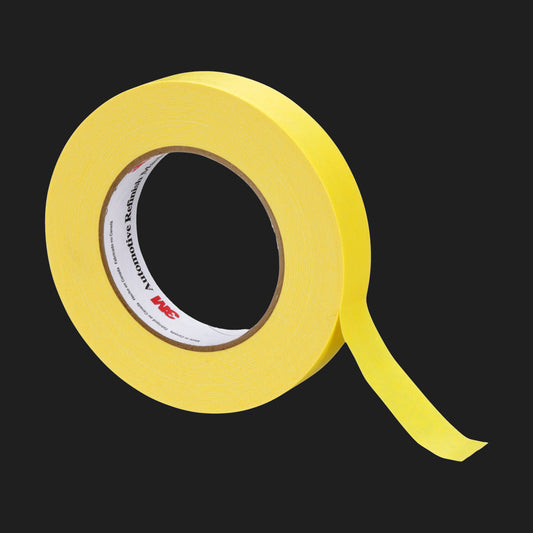 3M 388N yellow automotive refinish masking tape roll