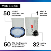 3M™ PPS Cups and Liner System 2.0, 125 Micron