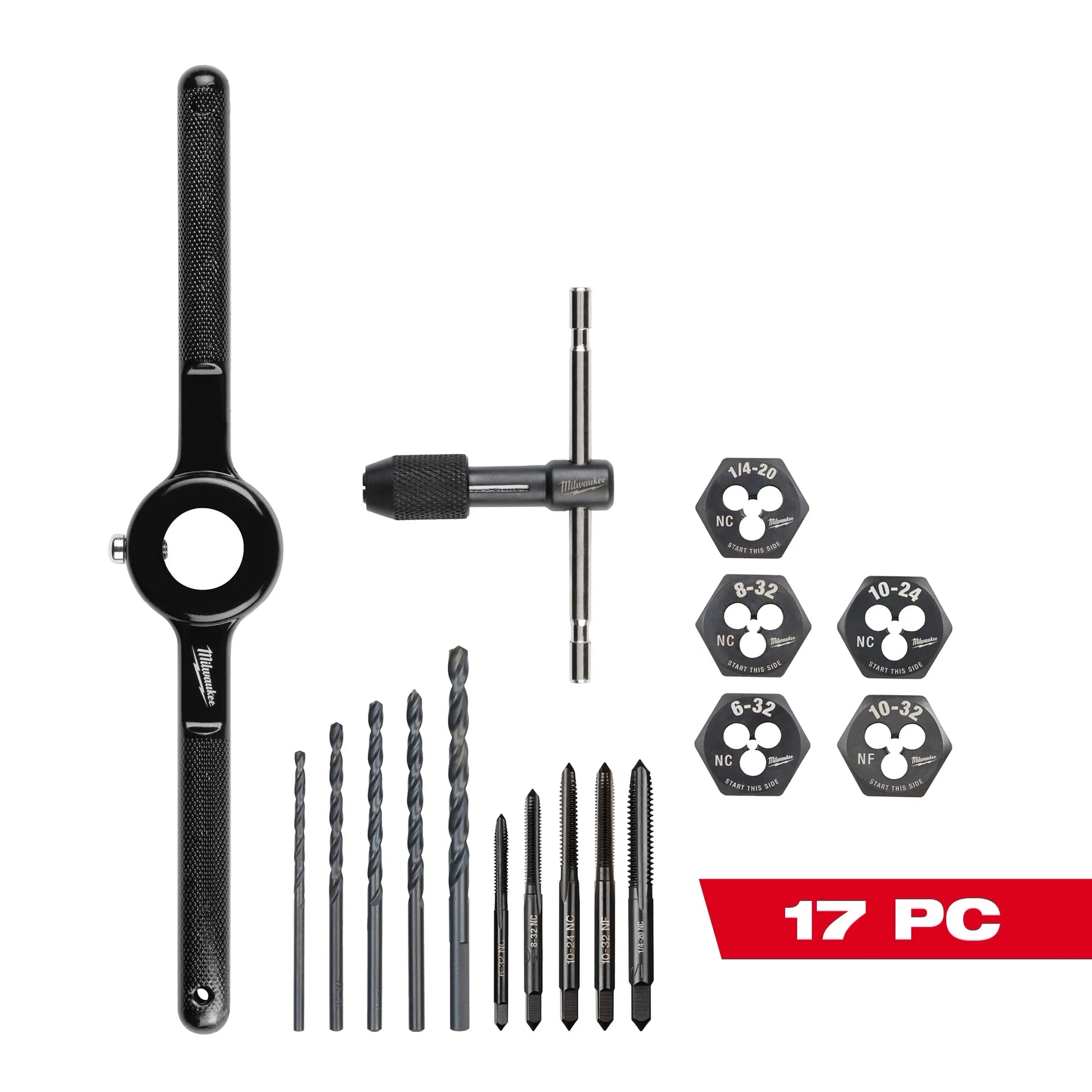 Milwaukee 17 PC SAE Tap and Die Set — 49-22-5600