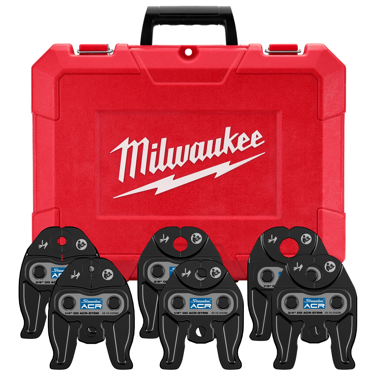 Milwaukee 1/4" - 7/8" Streamline® ACR Press Jaw Kit for M12™ FORCE LOGIC™ Press Tool — 49-16-2461M