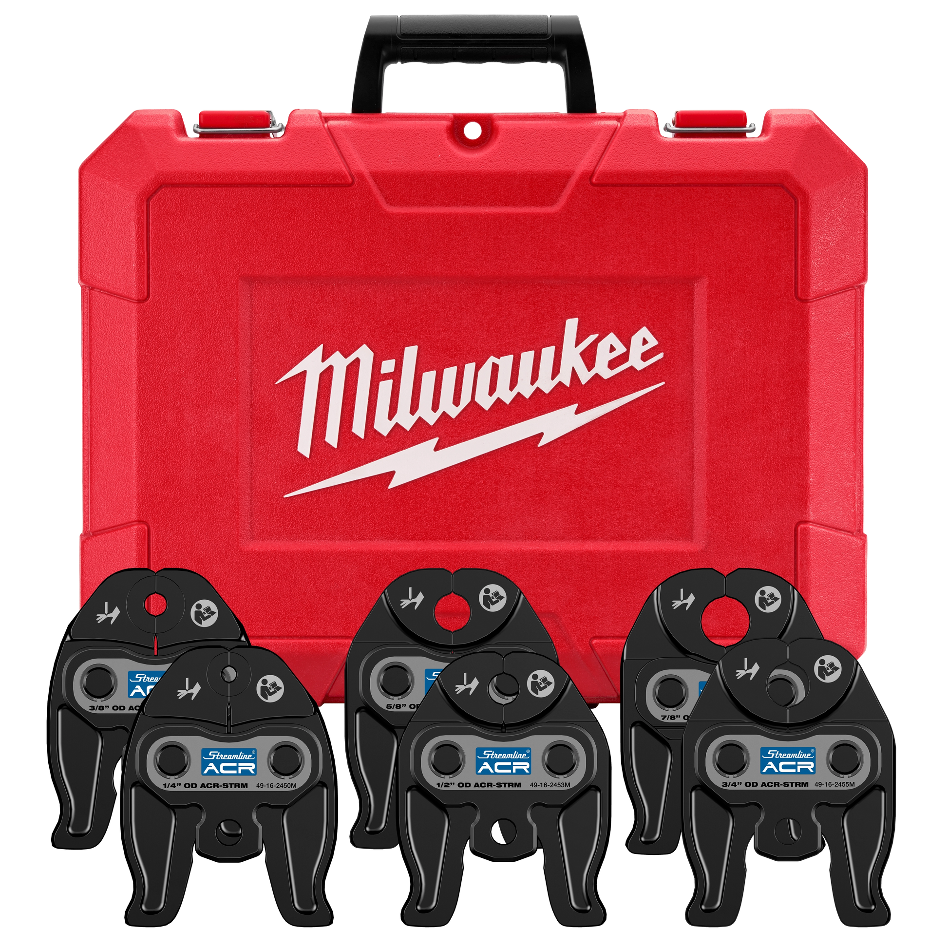Milwaukee 1/4" - 7/8" Streamline® ACR Press Jaw Kit for M12™ FORCE LOGIC™ Press Tool — 49-16-2461M