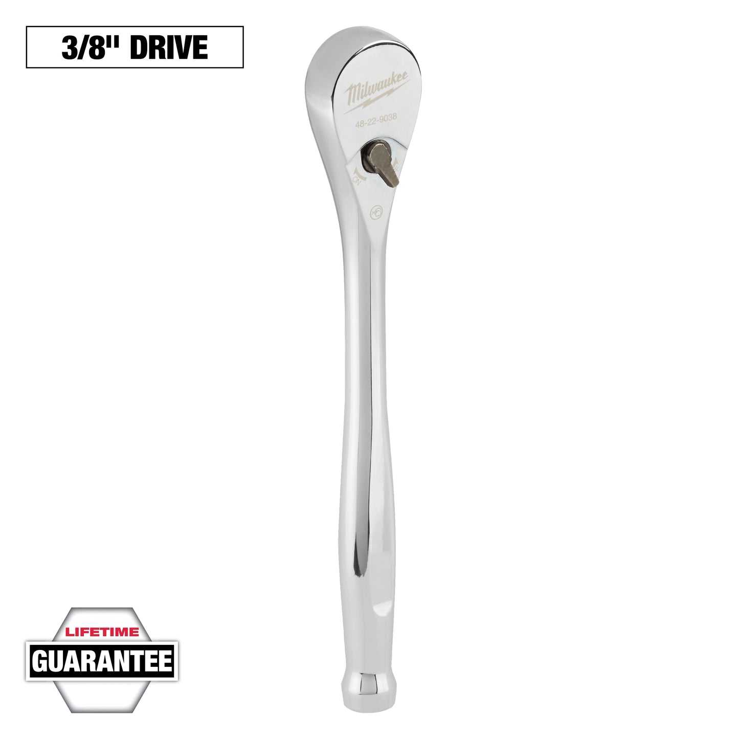 Milwaukee 3/8" Drive Ratchet — 48-22-9038