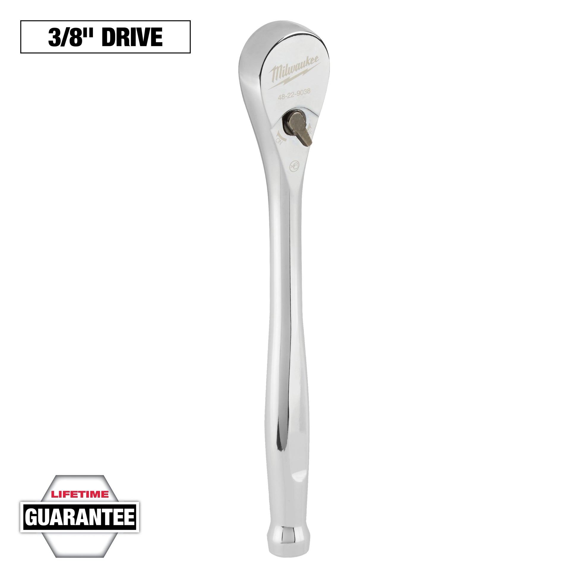 Milwaukee 3/8" Drive Ratchet — 48-22-9038