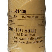 3M™ Stikit™ Gold Disc Roll, 01438, 6 in, P220, 175 discs per roll