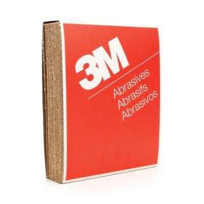 3M 02118 346U Series Paper Sheet, 9 in W x 11 in L, 40 Grit, Aluminum Oxide Abrasive, Gold, Dry - part 02118