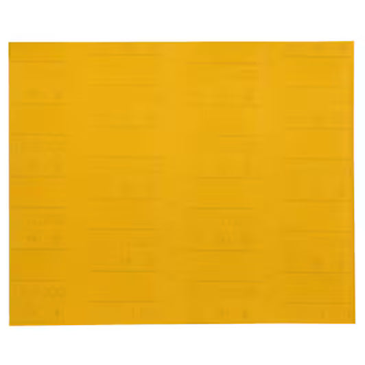 3M™ Gold Abrasive Sheet 12537, 600, 9 in x 11 in (229 mm x 280 mm), 50 Sheets/Pack, 5 Packs/Case
