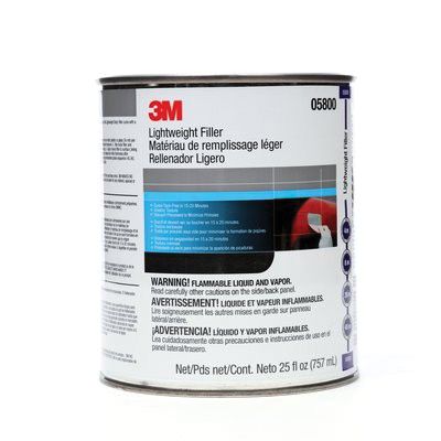 3M 05800 Lightweight Body Filler, 1 qt Can, Blue/Gray, Paste - part 05800