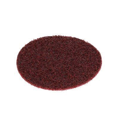 3M Scotch-Brite™ 07451 SC-DH Series No-Hole Surface Conditioning Disc, 4 in, Medium Grade, Aluminum Oxide, Maroon - part 07451