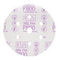 3M 01070 260L Series Dust Free Abrasive Disc, 6 in Dia, P800 Grit, Hook and Loop, White - part 01070