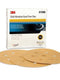 3M 01090 216U Series Dust Free Abrasive Disc, 6 in Dia, P800 Grit, Hook and Loop, Gold - part 01090