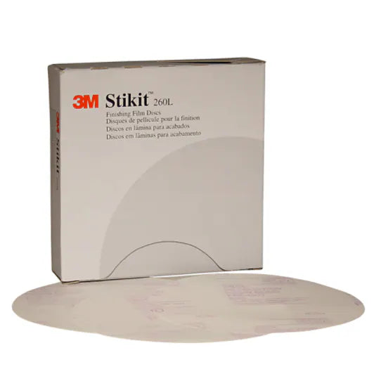 3M™ Stikit™ Finishing Film Abrasive Disc 260L 01319, 6 in, P1000, 100 Discs/Carton, 4 Cartons/Case
