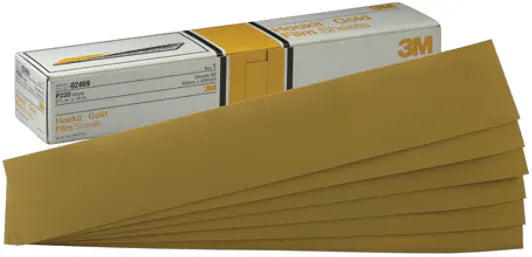 3M™ Hookit™ Gold Sheet, 02470, P180, 2-3/4 in x 16 in, 50 sheets per carton, 5 cartons per case