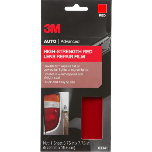 3M™ High Strength Lens Repair Film Red, 03341, 3.75 in x 7.75 in, 24 per case