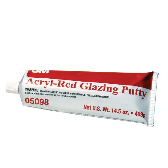 3M 05098 Glazing Putty, 14.5 oz Aluminum Tube, Paste - part 05098