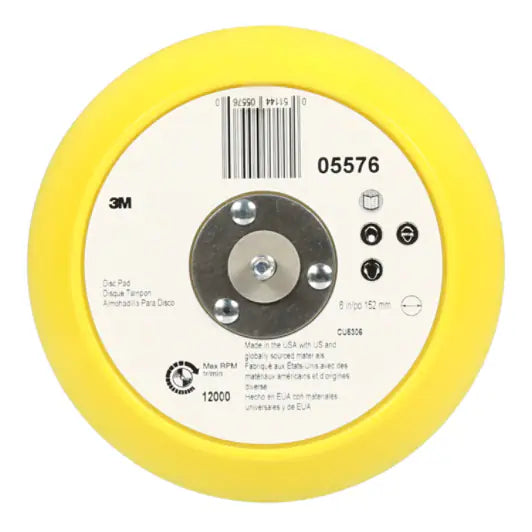 3M™ Stikit™ Abrasive Disc Back-up Pad05576, Blue, 6 in x 3/4 in 5/16-24 External, 10/Case