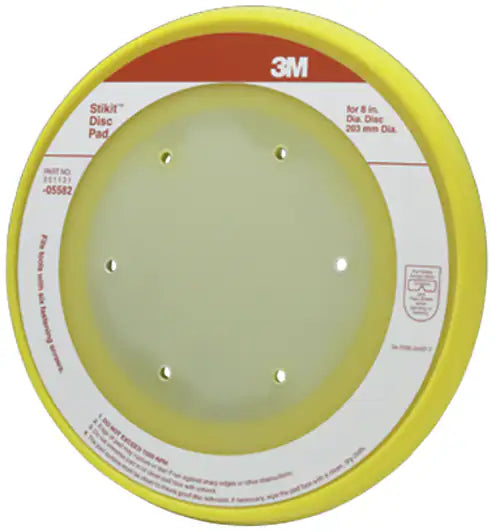 3M™ Stikit™ Abrasive Disc Back-up Pad 05582, Dust Free, 8 in, 1/Case