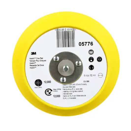 3M™ Hookit™ Abrasive Disc Pad 05776, 6 in, 10 Disc Pads/Case