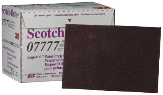 Scotch-Brite™ Paint Prep Scuff Hand Pad 07777 Maroon, 20 pads/Carton, 60 ea/Case