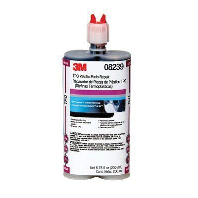 3M Automix™ 08239 Plastic Part Repair, 200 mL Cartridge, Paste, Black, 1 to 1.2, 50 sec Application - part 08239