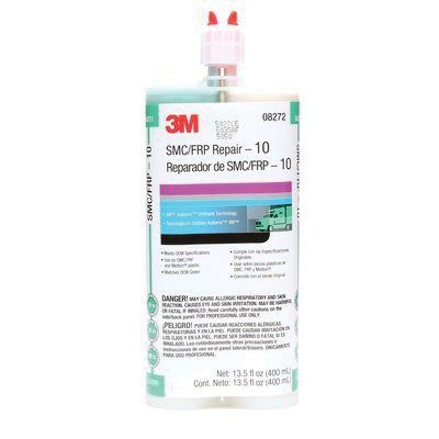 3M 08272 2-Part Repair Adhesive, 400 mL Dual Cartridge, Viscous Liquid, Dark Green, 1 to 1.2, 10 min Application - part 08272