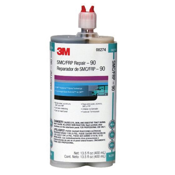 3M 08275 2-Part Rigid Parts Repair Adhesive, 400 mL Cartridge, Paste, Blue, 4 hr Curing - part 08275