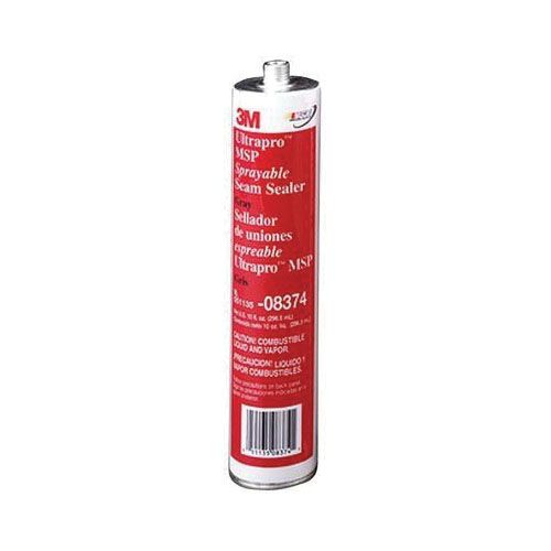 3M 08374 Sprayable Seam Sealer, 10.5 fl-oz Cartridge, Paste, Gray, 1.4 to 1.6, 5 to 10 min Application - part 08374