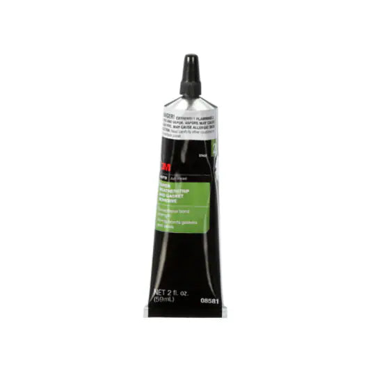 3M™ Super Weatherstrip and Gasket Adhesive, 08581, 2 fl oz Tube, Black, 12 per case