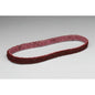 3M Scotch-Brite™ 08857 SC-BS Series Non-Woven Surface Conditioning Belt, 1/2 in W x 18 in L, Medium Grade, Maroon - part 08857