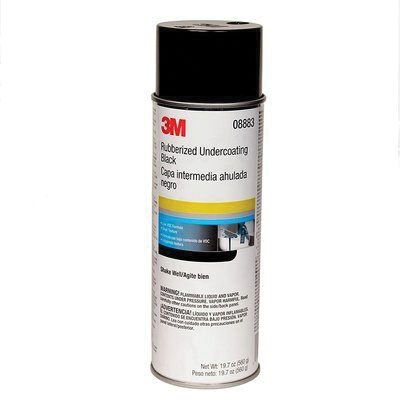 3M 08883 Rubberized Undercoating, 19.7 oz, Black, Aerosol, Rubberized (Y/N): Yes - part 08883