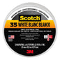 Scotch® #35 Electrical Tape, 10828-DL-2W, 0.75 in x 66 ft x 7 mil, White, 10/case