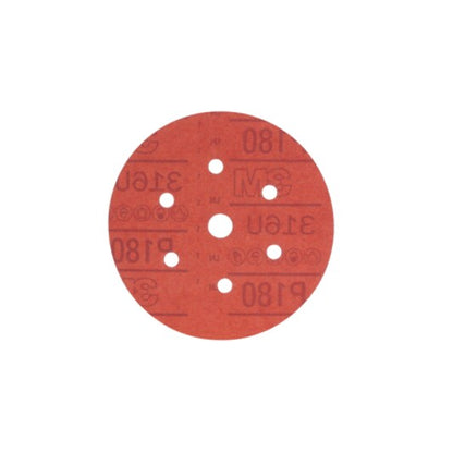 3M Hookit Red Abrasive Disc Dust Free, 6 in, P80 to P800 Grit