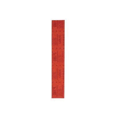3M 01179 316U Series Abrasive Sheet, 2-3/4 in W x 16-1/2 in L, P180 Grit, Medium Grade, Red, Dry - part 1179