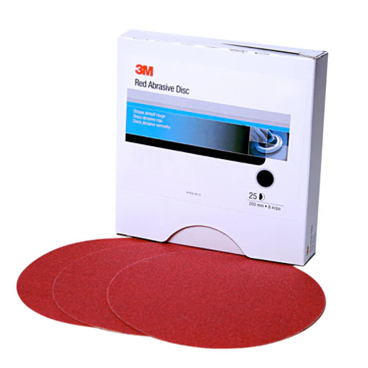 3M™ Hookit™ Red Abrasive Disc 316U, 01187, 6 in, P800, 50 discs per carton, 6 cartons per case