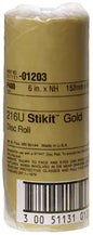 3M™ Stikit™ Gold Disc Roll, 01203, 6 in, P400, 75 discs per roll, 6 rolls per case