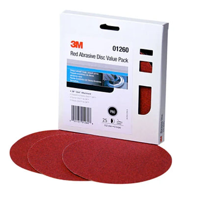 3M Red Abrasive Stikit Disc Value Pack 316U