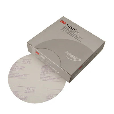 3M™ Stikit™ Finishing Film Abrasive Disc 260L 01318, 6 in, P1200, 100 Discs/Carton, 4 Cartons/Case