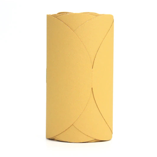 3M™ Stikit™ Gold Film Disc Roll, 01332, 6 in, P100 grade, 75 discs per roll, 6 rolls per case