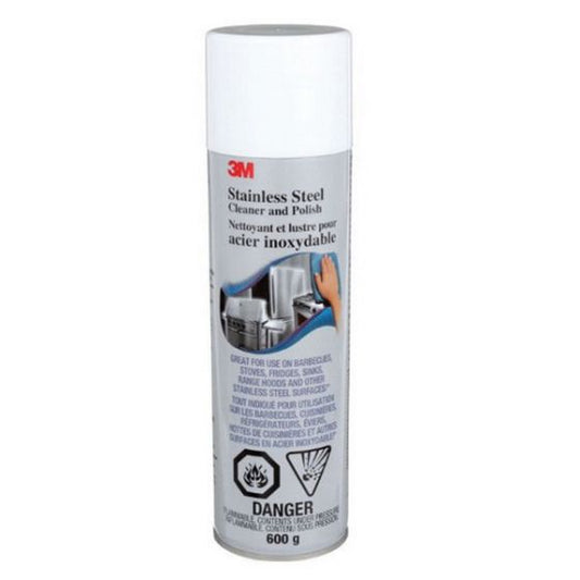 3M 14002 Stainless Steel Cleaner and Polish, 21 fl-oz, White, Liquid - part 14002